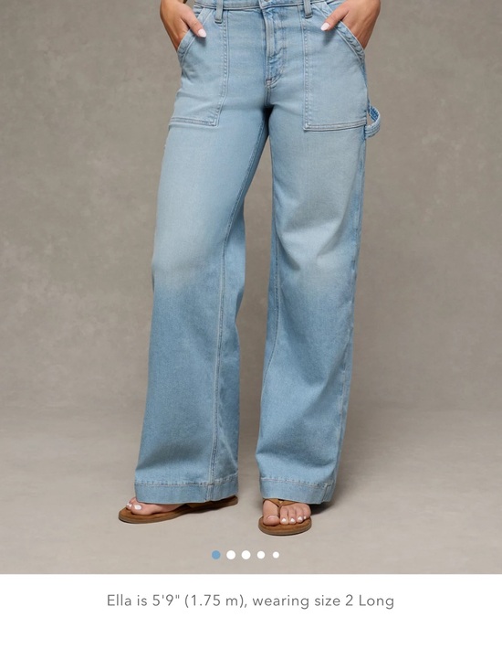 American Eagle Outfitters Denim - American Eagle Outfitters Light Blue Wide-Leg Jeans